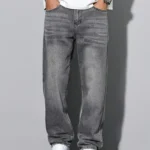 Men's Casual Loose-Fit Straight-Leg Jeans